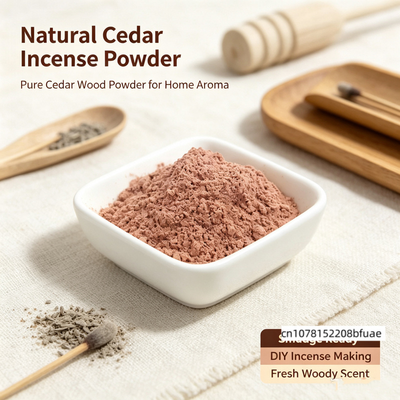 Home Fragrance Powder - 100% Natürliches Zedernholzpulver Reines Zedernholz-Räucherpulver Raumduft