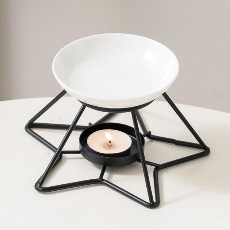 Home Fragrance Oils For Oil Burners - Metall Stern Rack Keramik Schüssel Aromatherapie