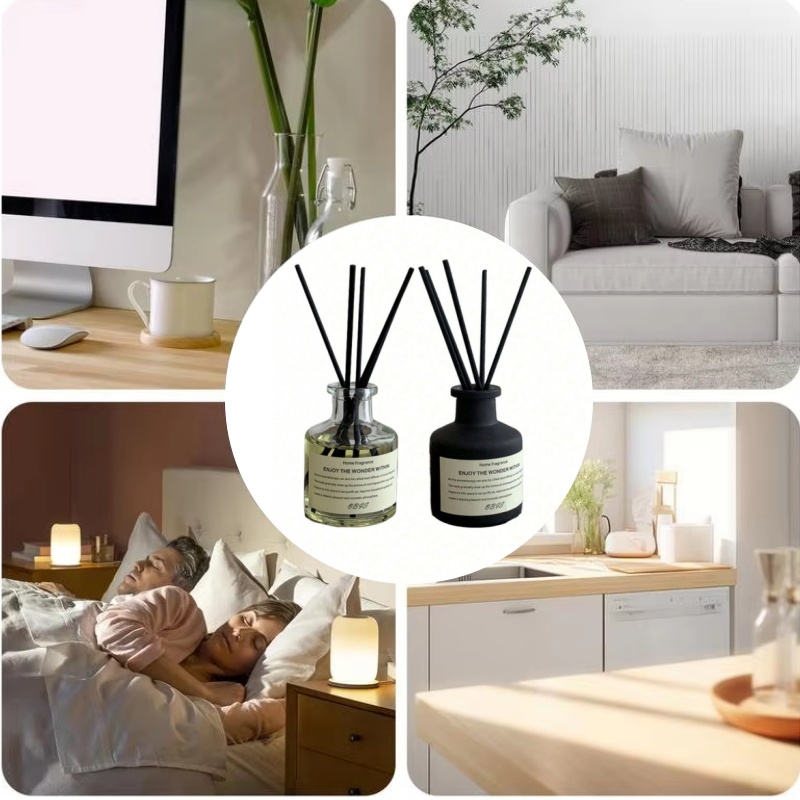 Home Fragrance Reeds - 50ml Flammenloser Raumduft Freesia-Jasmin Duftöl mit