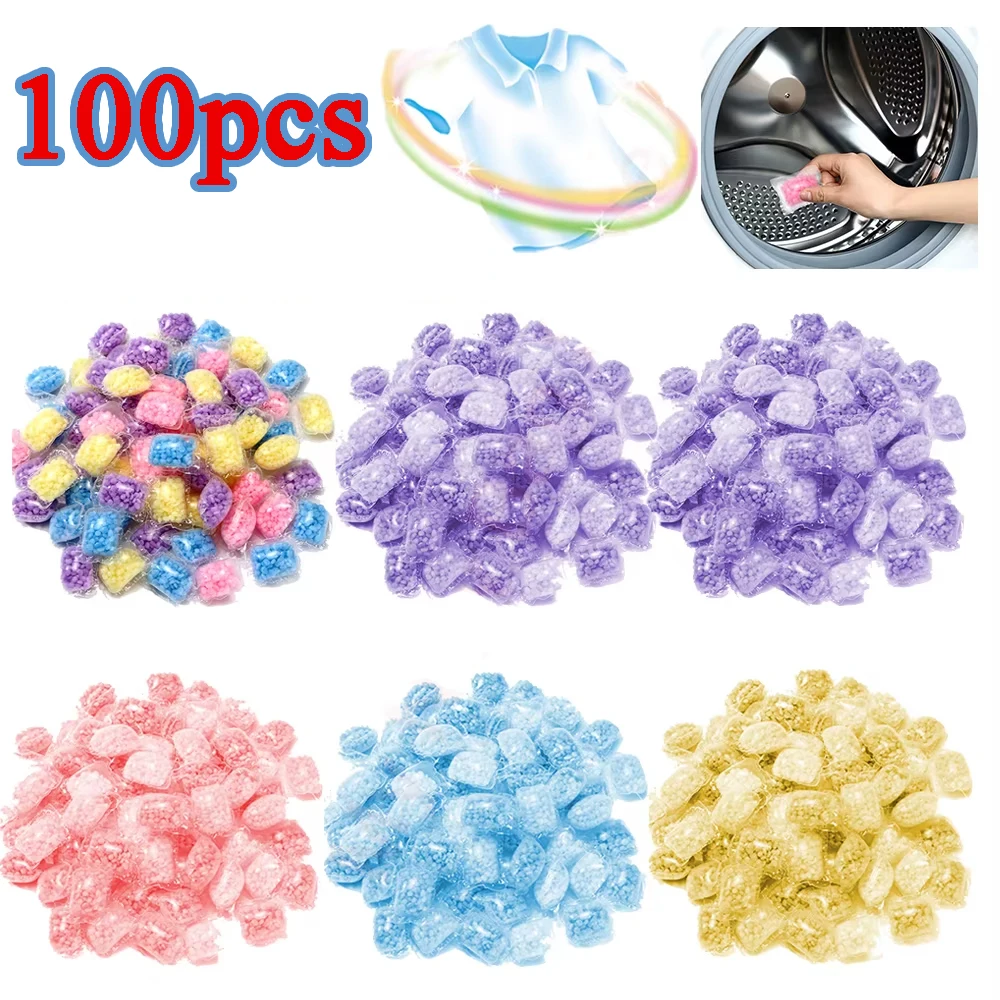 Home Fragrance That Lasts Long - 100 Stück Kondensationsperlen, Heimwaschperlen, Kleidung, Reinigungsperlen,