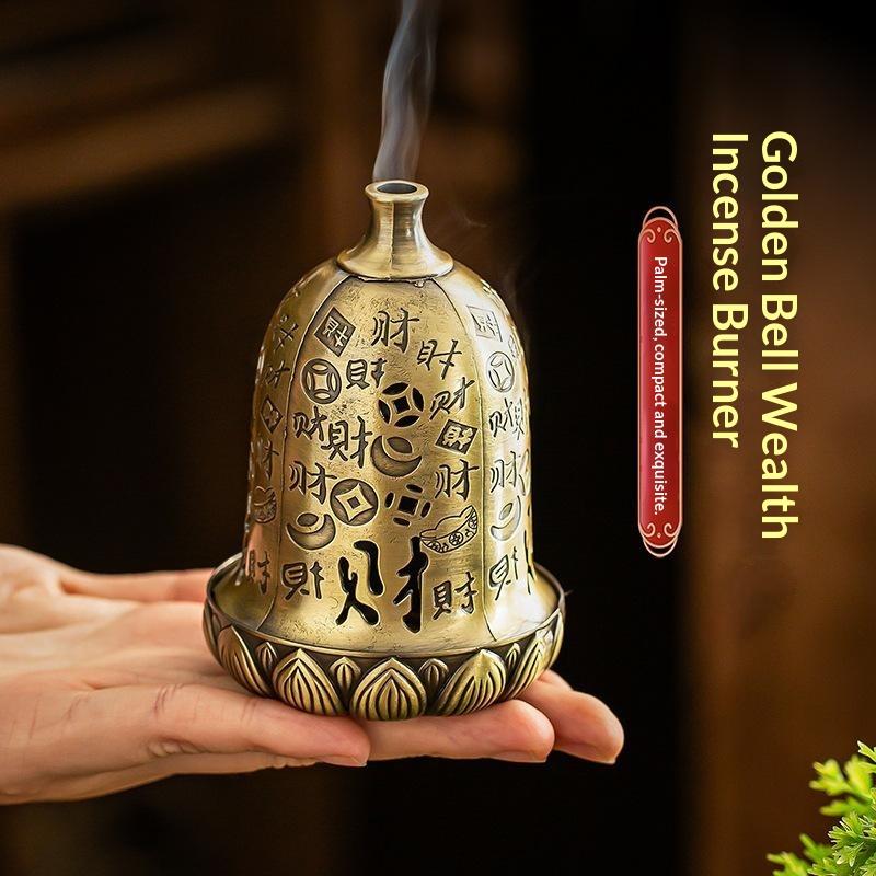 Home Fragrance Powder - 【S】Räucherstäbchenhalter aus Legierung, hohl, für räucherstäbchenfreies