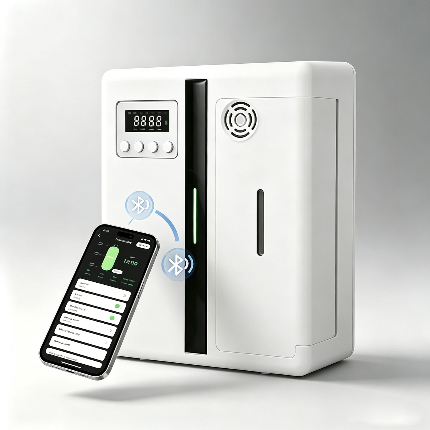 Home Fragrance Oils For Diffusers - Wasserloser Duftdiffusor mit Bluetooth-App-Steuerung, Wandmontierte Duftmaschine,