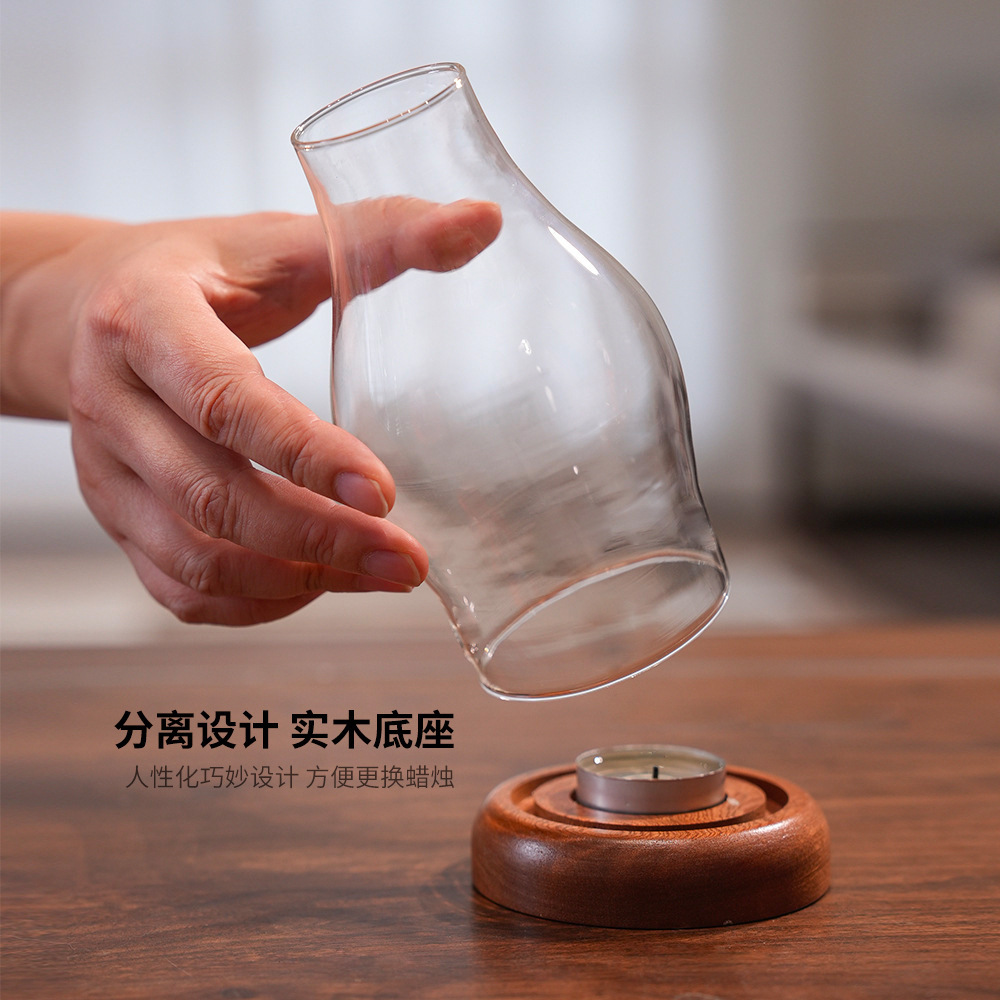 Transparenter Glas-Kerzenhalte – Home Fragrance Lamp Bewertung und Preis
