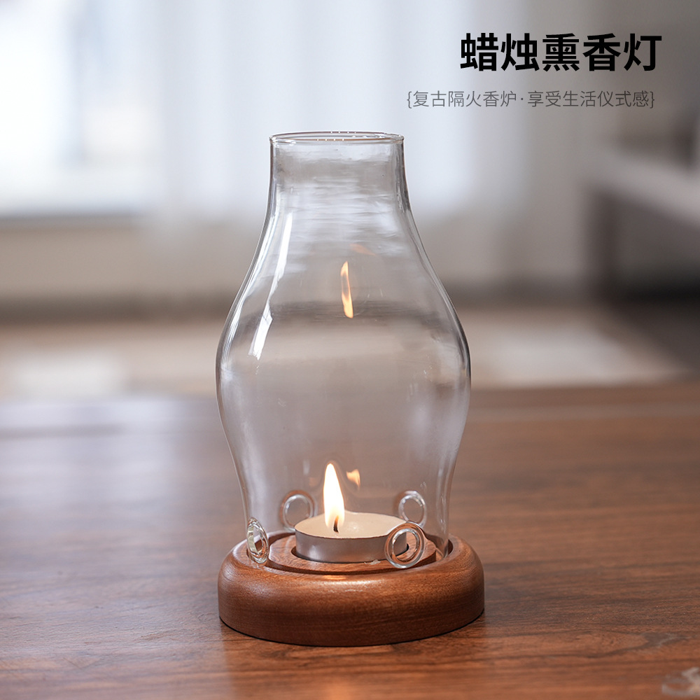Transparenter Glas-Kerzenhalte – Home Fragrance Lamp Bewertung und Preis